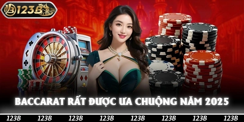 Baccarat rất được ưa chuộng trong năm 2025